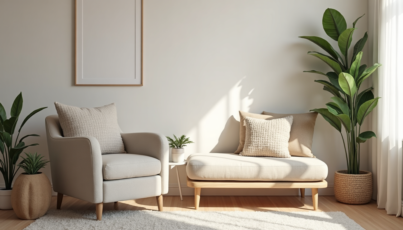 Sensory-friendly coaching room with a comfortable armchair, soothing lighting, and calming decor for autism support